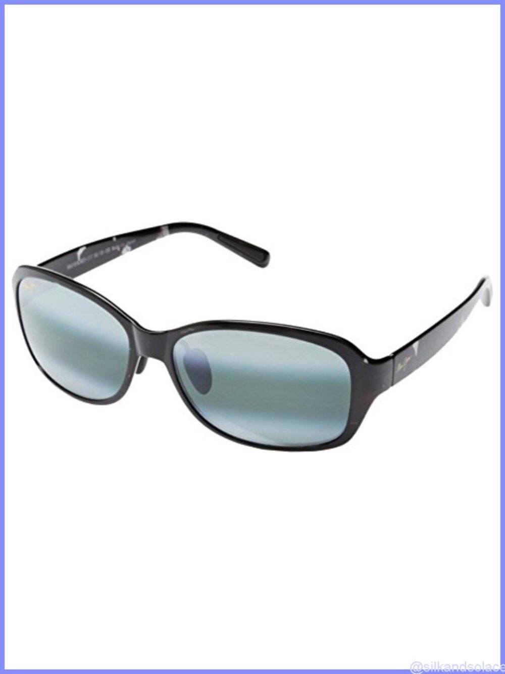 Rectangular Polarized Wrap Sunglasses UV Protection Lightweight Nylon Full